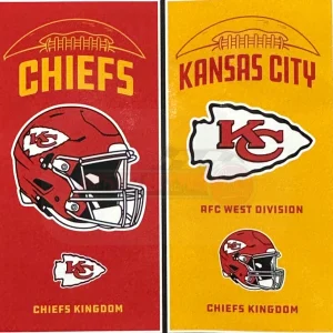 Kansas City Chiefs Northwest NFL 30x60 Beach Towel 2 Pack