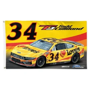 Todd Gilliland 2026 Wincraft #34 Love's/Front Row Motorsports 3x5 Deluxe Flag