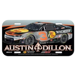 Austin Dillon 2026 Wincraft #3 BPS Club/Winchester/RCR Poly License Plate