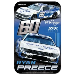 Ryan Preece 2026 Wincraft #60 Kroger/RFK 11x17 Plastic Sign