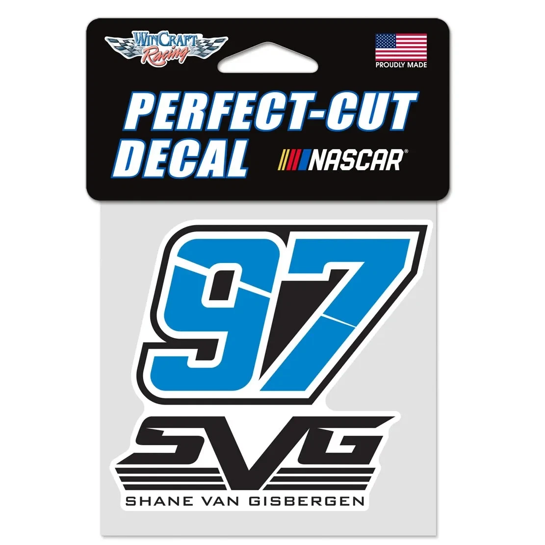 Shane Van Gisbergen 2026 Wincraft #97 Perfect Cut Decal 4x4