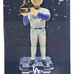 Los Angeles Dodgers #18 Yoshinobu Yamamoto 2025 World Series Champ 8" MVP Bobble