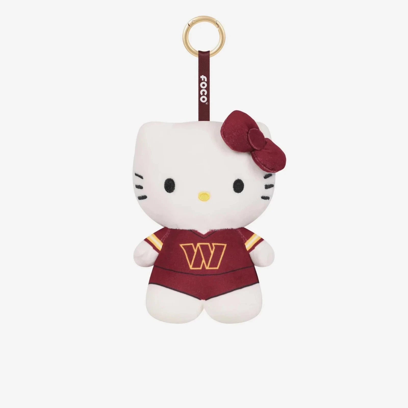 Washington Commanders NFL Hello Kitty Bag Charm Keychain 6" Plush