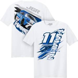 Denny Hamlin 2026 Classic Ink #11 Progressive White 2 Spot Cotton Tee