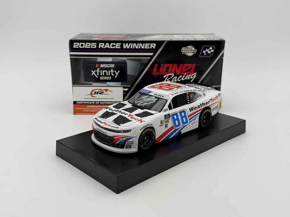 Connor Zilisch 2025 Lionel #88 WeatherTech Indy Raced Win DUAL AUTOGRAPHED 1/24