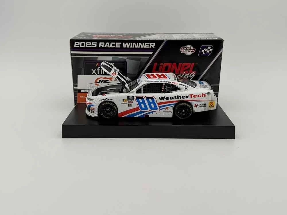 Connor Zilisch 2025 Lionel #88 WeatherTech Indy Raced Win DUAL AUTOGRAPHED 1/24 - Image 2