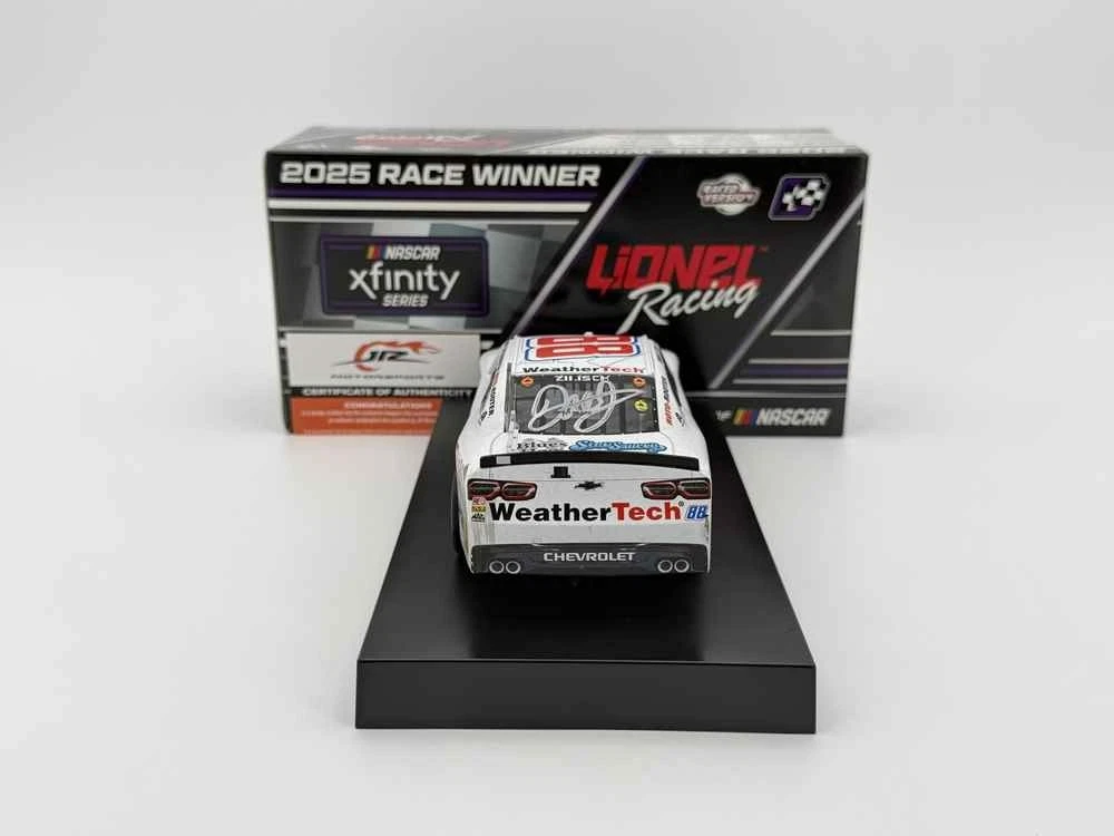 Connor Zilisch 2025 Lionel #88 WeatherTech Indy Raced Win DUAL AUTOGRAPHED 1/24 - Image 4