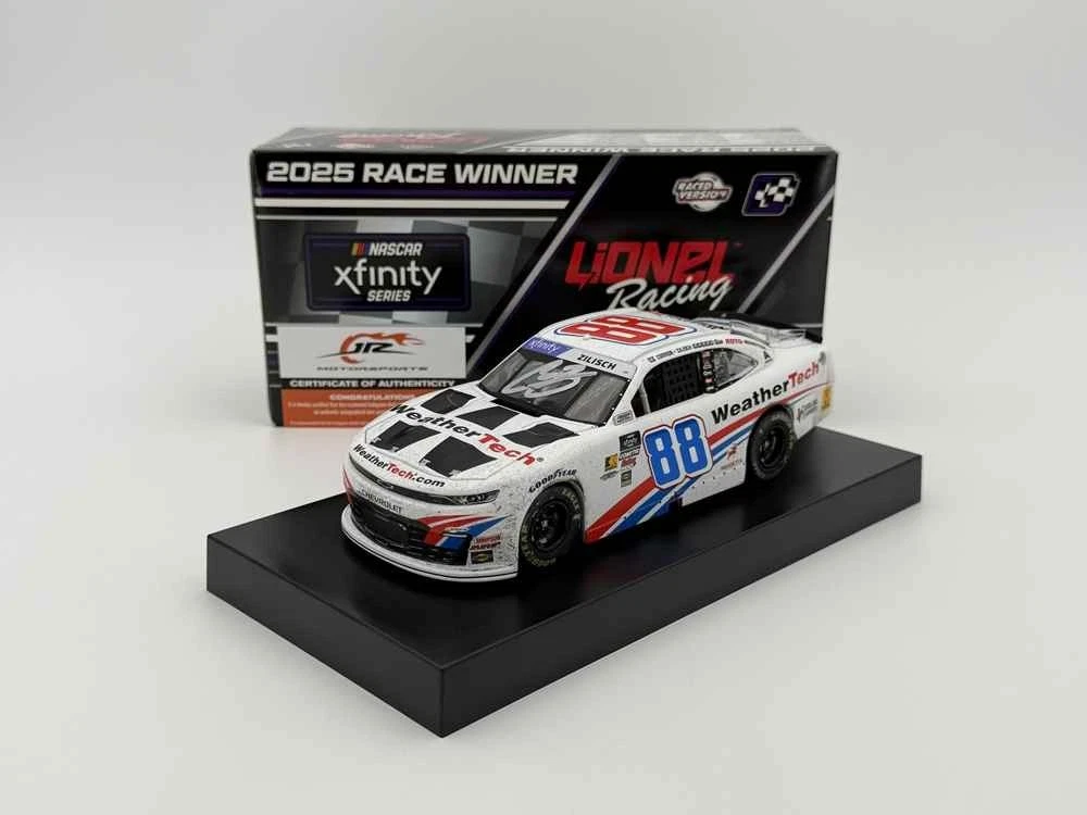 Connor Zilisch 2025 Lionel #88 WeatherTech Indy Raced Win AUTOGRAPHED 1/24