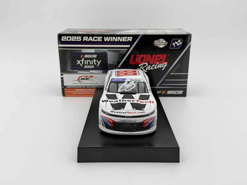 Connor Zilisch 2025 Lionel #88 WeatherTech Indy Raced Win AUTOGRAPHED 1/24 - Image 3