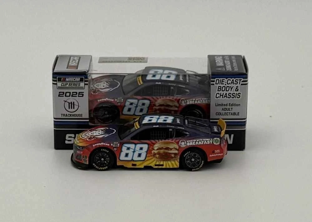 Shane Van Gisbergen 2025 Lionel #88 Wendys Breakfast Baconator Chevy Camaro 1/64 - Image 2