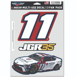 Denny Hamlin 2026 Wincraft #11 National Debt Relief Multi Use Decal Sheet(3Pc)