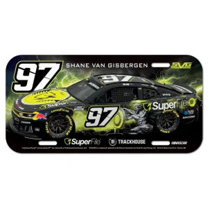 Shane Van Gisbergen 2026 Wincraft #97 Superfile/Trackhouse Poly License Plate