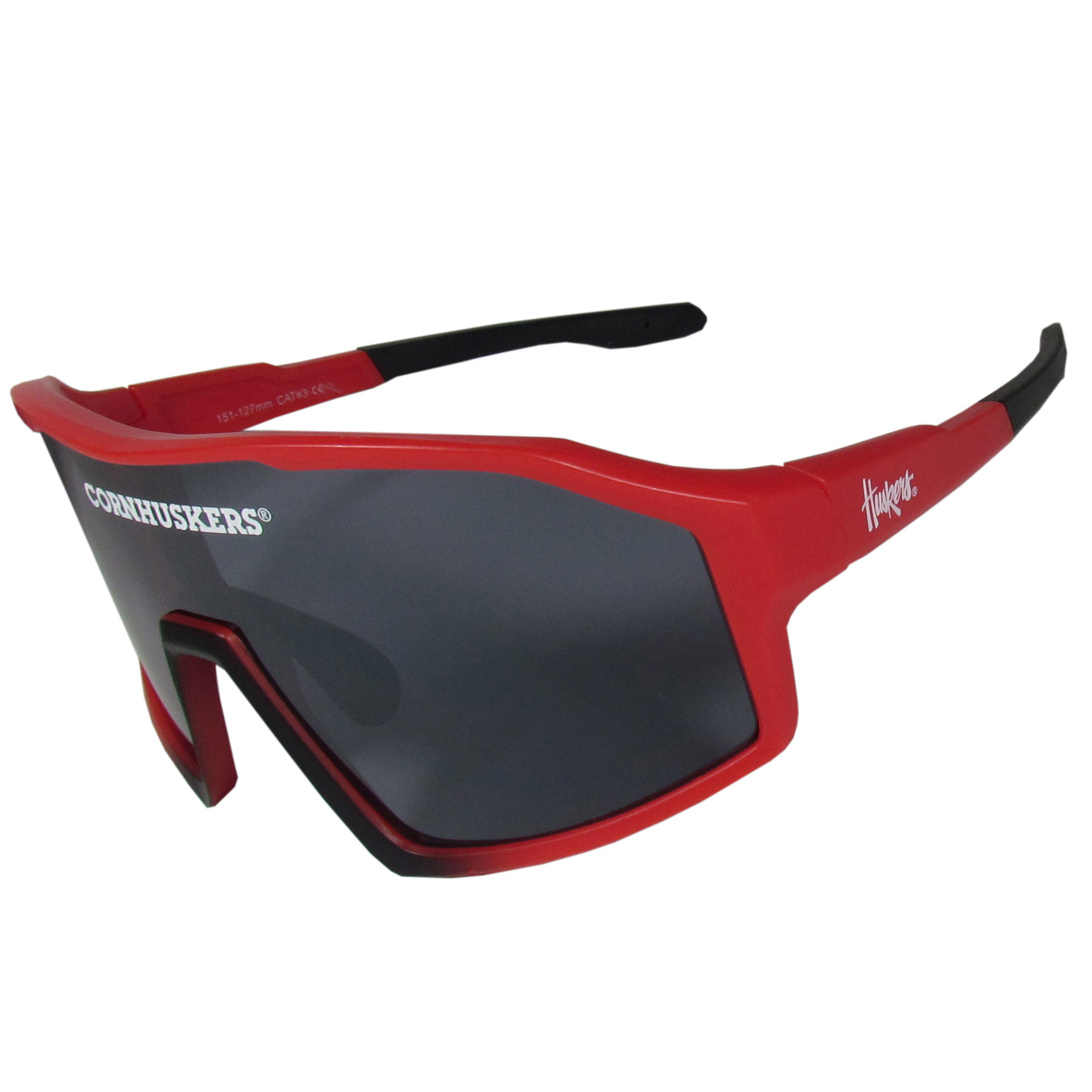 Nebraska Cornhuskers NCAA Navigator Shield Sunglasses - Image 2