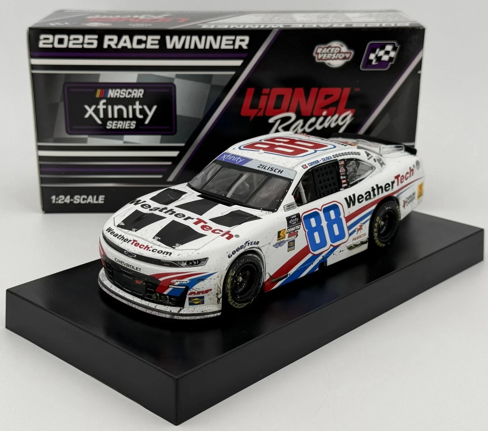 Connor Zilisch 2025 Lionel #88 WeatherTech Gateway Raced Win Chevy Camaro 1/24