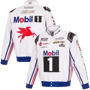 Christopher Bell 2026 JH Design #20 Mobil 1 White Uniform Twill Jacket