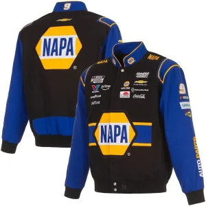 Chase Elliott 2026 JH Design #9 NAPA Black/Royal Blue Uniform Twill Jacket