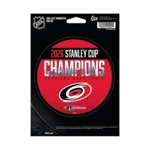 Carolina Hurricanes Rico 2026 NHL Stanley Cup Champs 5" Round Decal