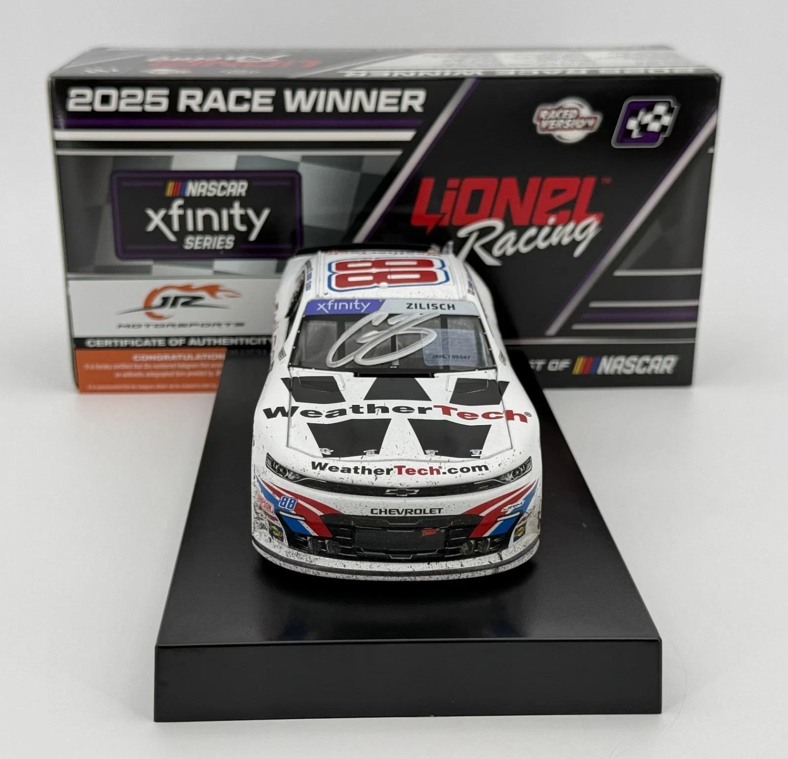Connor Zilisch 2025 Lionel #88 WeatherTech Gateway Raced Win AUTOGRAPHED 1/24