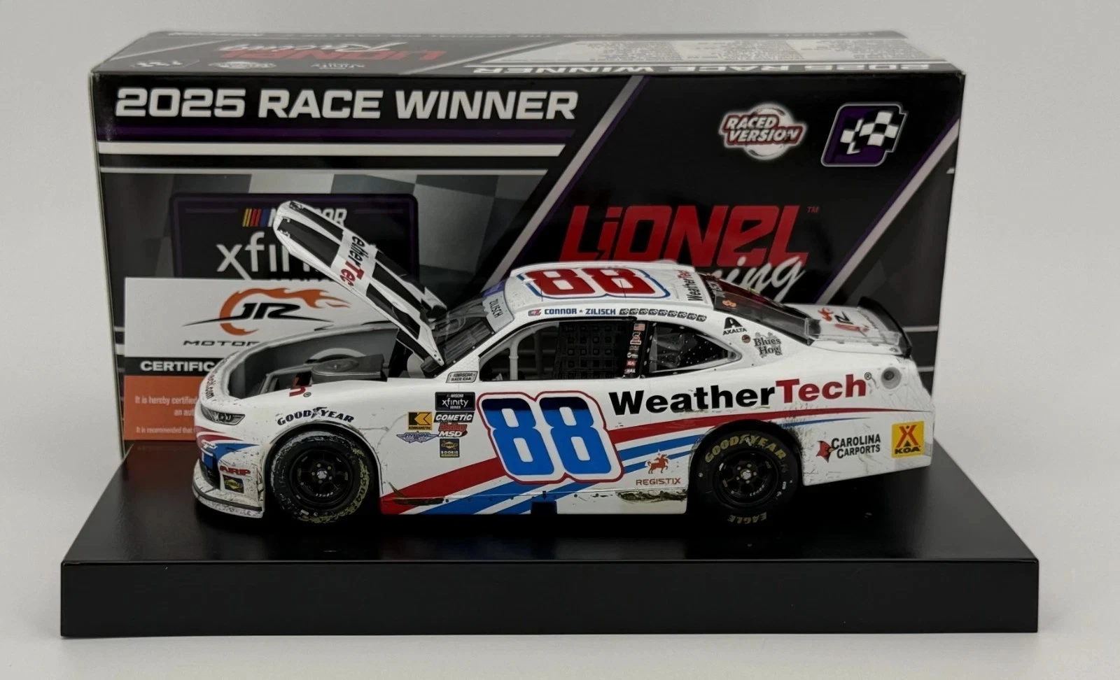 Connor Zilisch 2025 Lionel #88 WeatherTech Gateway Raced Win AUTOGRAPHED 1/24 - Image 3