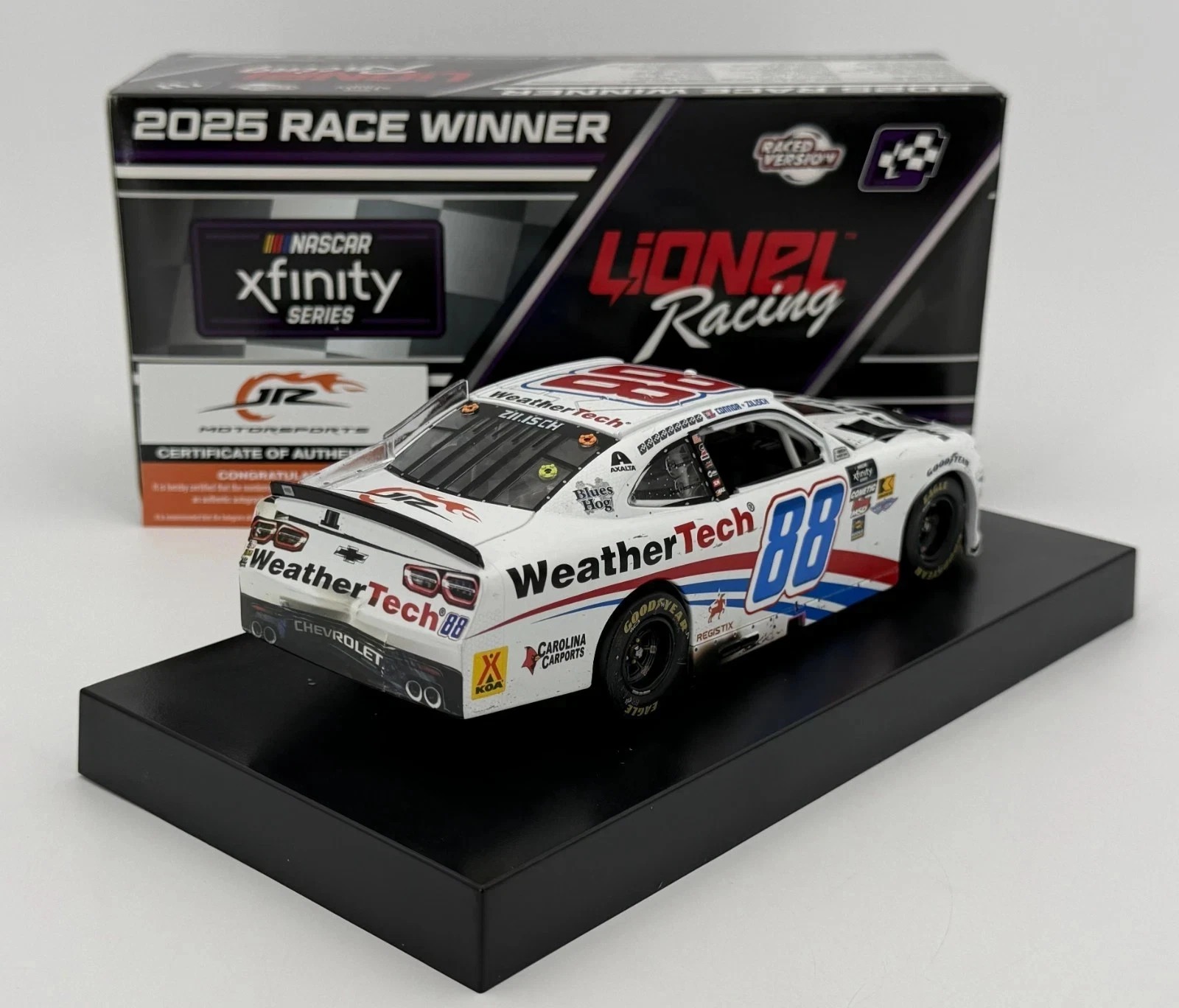 Connor Zilisch 2025 Lionel #88 WeatherTech Gateway Raced Win AUTOGRAPHED 1/24 - Image 4