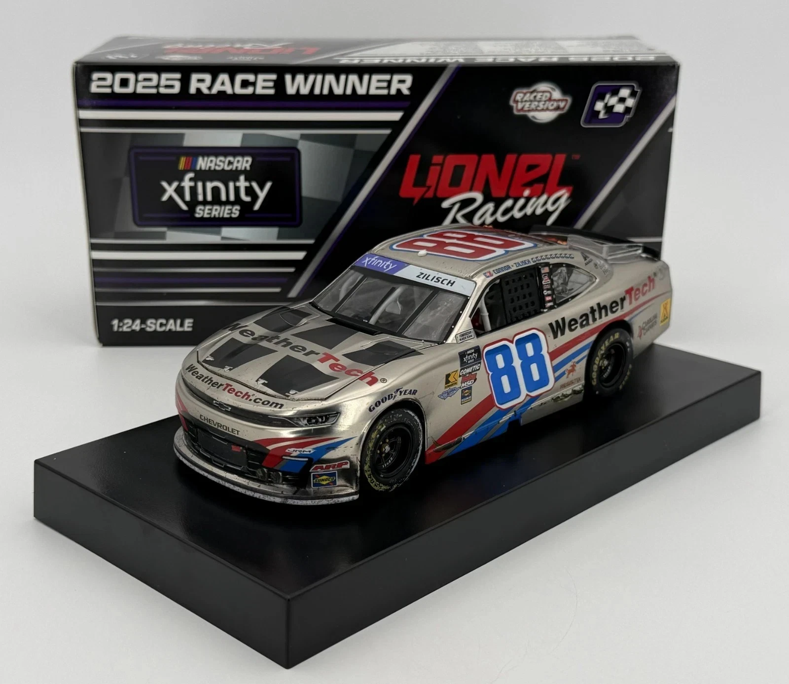 Connor Zilisch 2025 Lionel #88 WeatherTech Gateway Raced Win COLOR CHROME 1/24