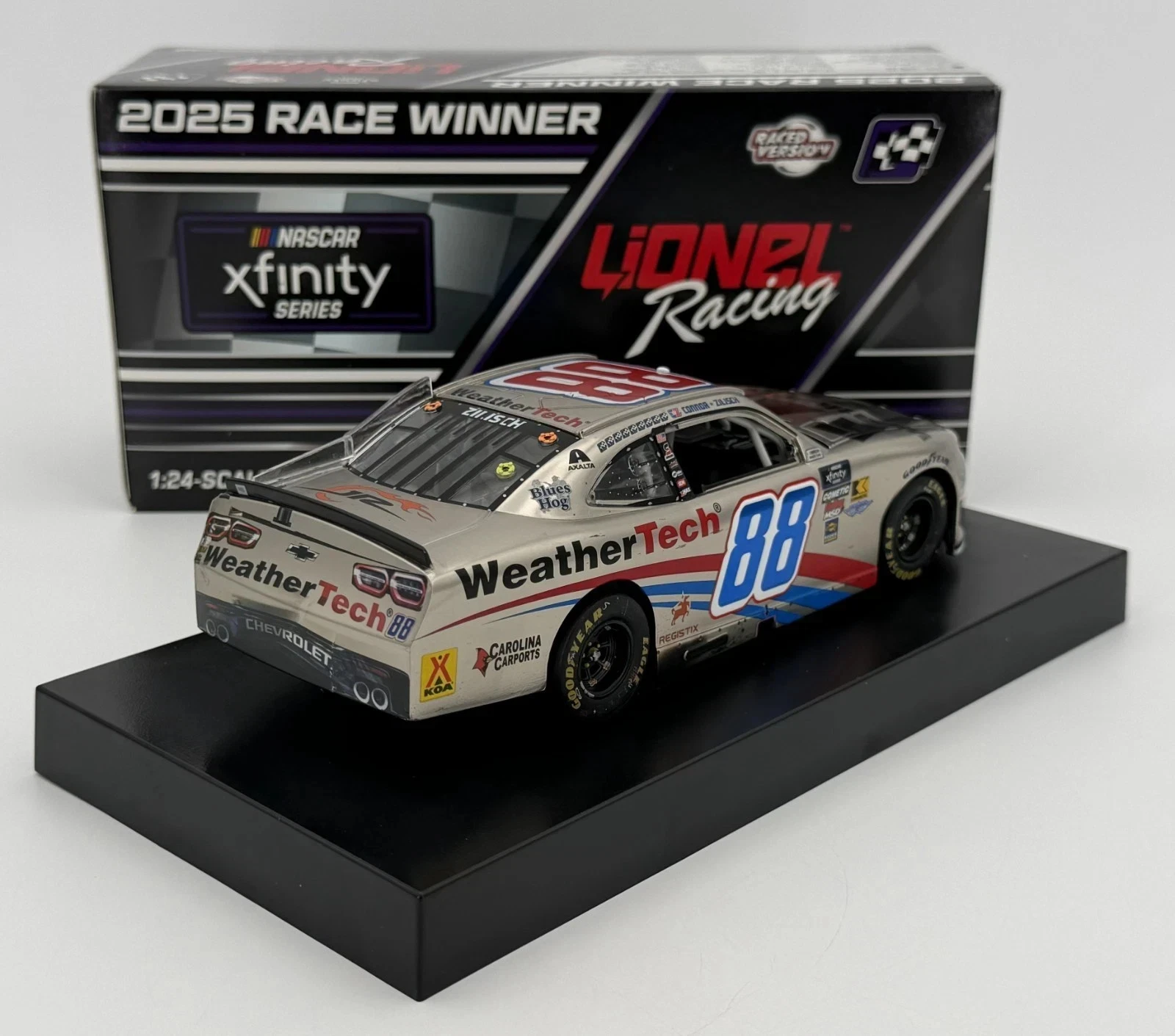 Connor Zilisch 2025 Lionel #88 WeatherTech Gateway Raced Win COLOR CHROME 1/24 - Image 3