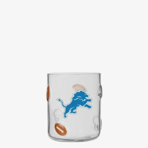 Detroit Lions FOCO Team Logo 17 oz Molded Glass Cup