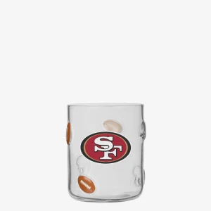 San Francisco 49ers FOCO Team Logo 17 oz Molded Glass Cup