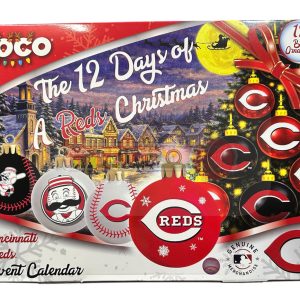 Cincinnati Reds FOCO MLB Ball Ornament Advent Calendar 2026