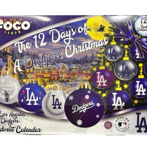 Los Angeles Dodgers FOCO MLB Ball Ornament Advent Calendar 2026