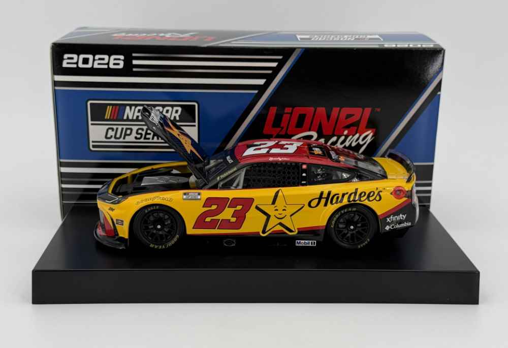Bubba Wallace 2026 Lionel Racing #23 Hardee's 23XI Racing Toyota Camry 1/24 - Image 2