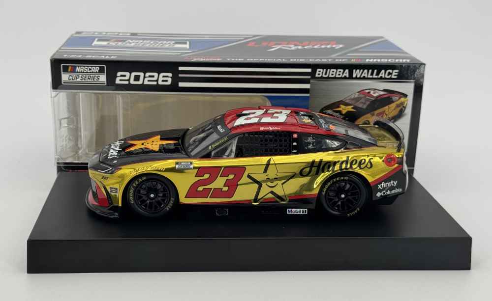 Bubba Wallace 2026 Lionel Racing #23 Hardee's COLOR CHROME Toyota Camry 1/24 - Image 3