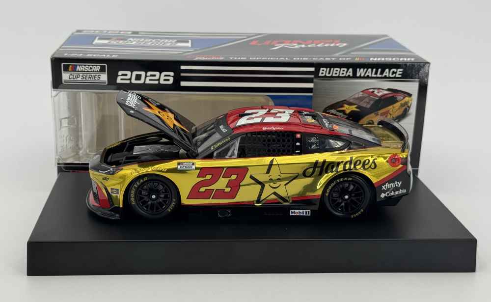 Bubba Wallace 2026 Lionel Racing #23 Hardee's COLOR CHROME Toyota Camry 1/24 - Image 2