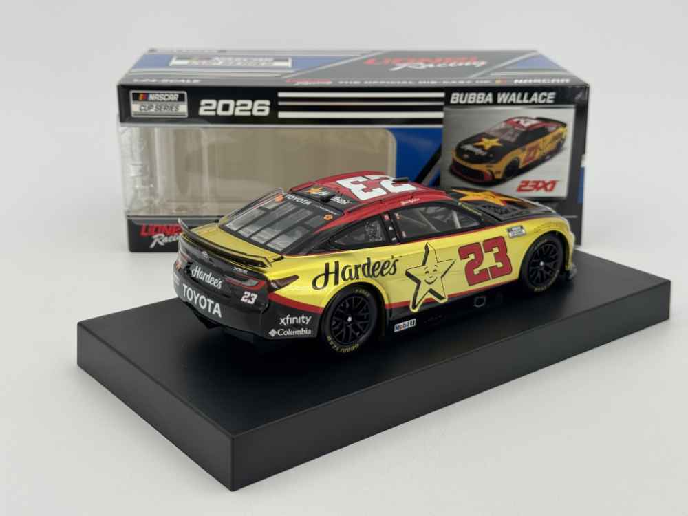 Bubba Wallace 2026 Lionel Racing #23 Hardee's LIQUID COLOR Toyota Camry 1/24 - Image 4