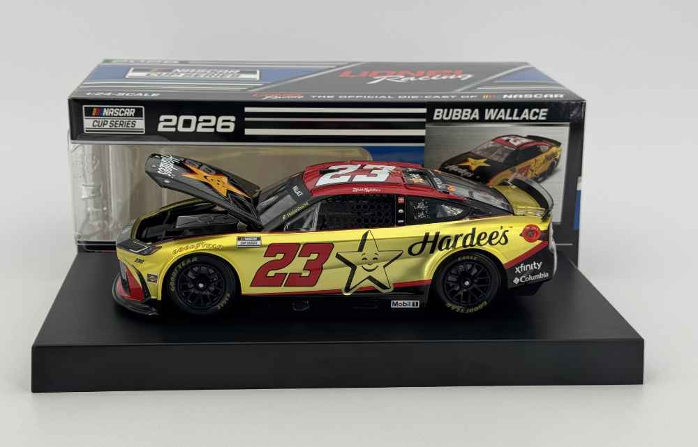 Bubba Wallace 2026 Lionel Racing #23 Hardee's LIQUID COLOR Toyota Camry 1/24 - Image 2