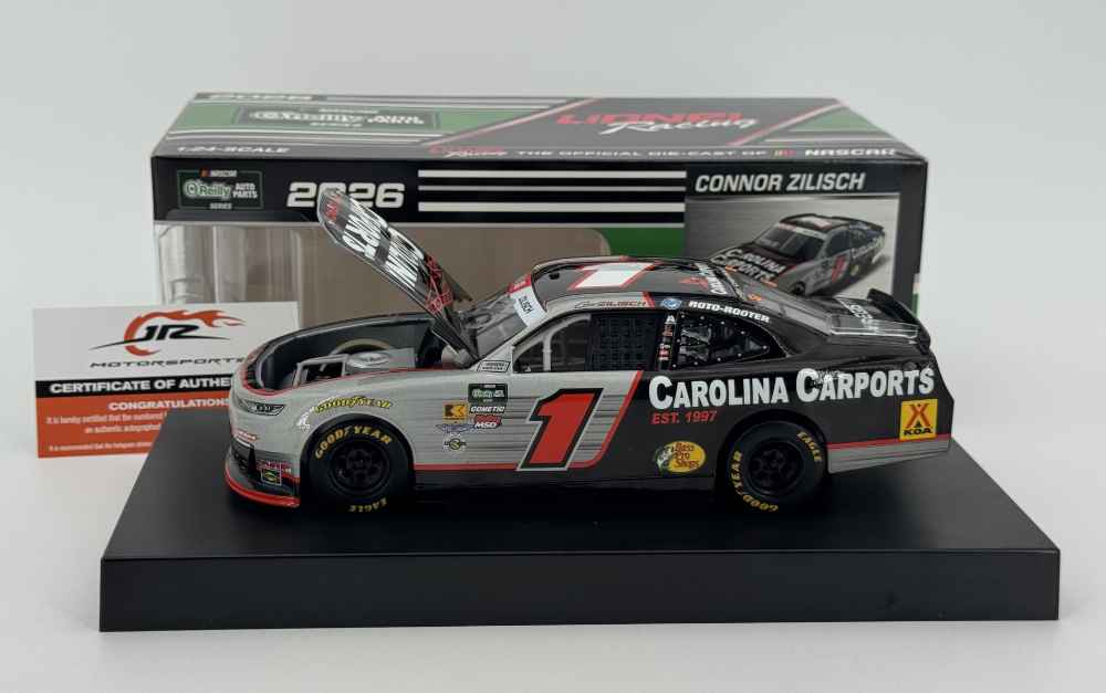 Connor Zilisch 2026 Lionel Racing #1 Carolina Carports AUTOGRAPHED Camaro 1/24 - Image 2