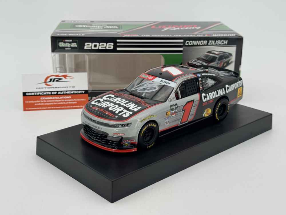 Connor Zilisch 2026 Lionel Racing #1 Carolina Carports AUTOGRAPHED Camaro 1/24
