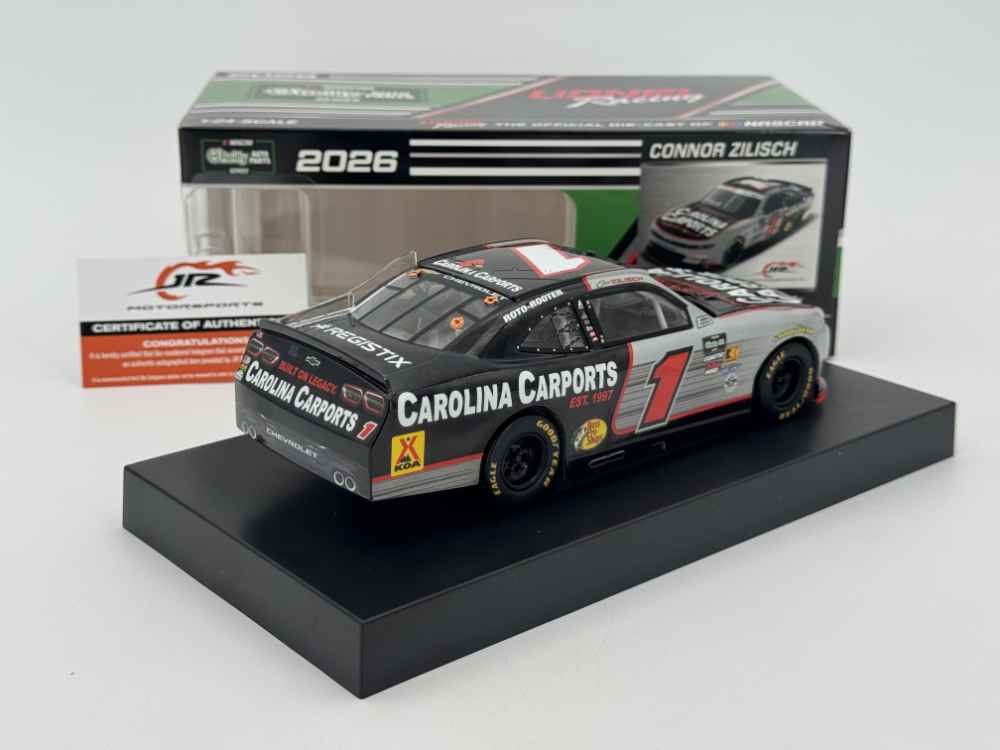 Connor Zilisch 2026 Lionel Racing #1 Carolina Carports AUTOGRAPHED Camaro 1/24 - Image 4
