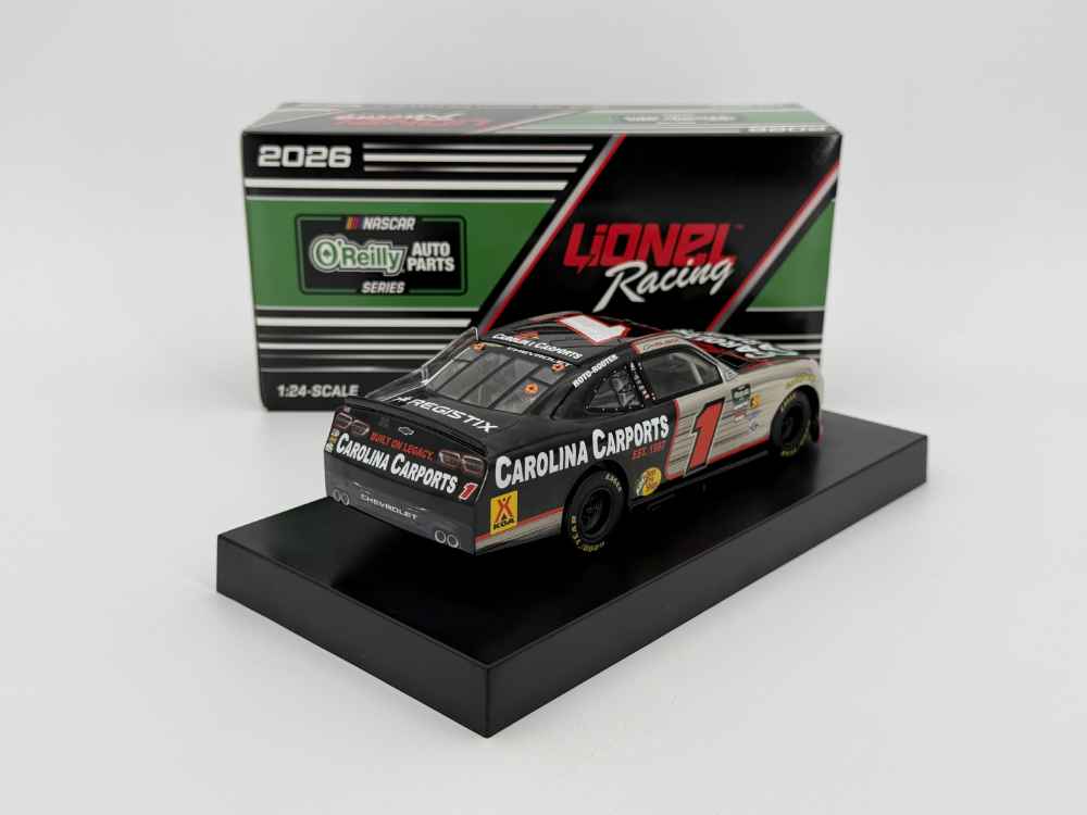 Connor Zilisch 2026 Lionel #1 Carolina Carports COLOR CHROME Chevy Camaro 1/24 - Image 3