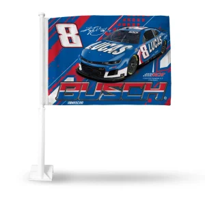 Kyle Busch Rico Inc. #8 Lucas Oil/RCR 11x14 Car Flag