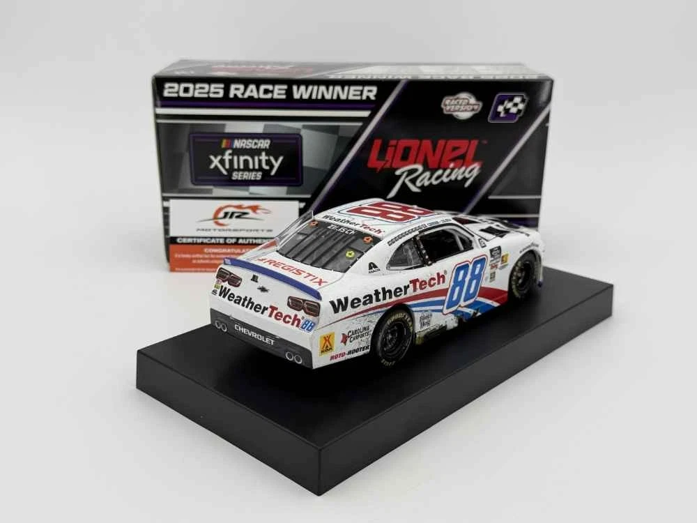Connor Zilisch 2025 Lionel #88 WeatherTech AUTOGRAPHED Roval Raced Win 1/24 - Image 4