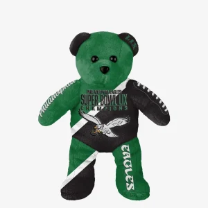 Philadelphia Eagles Super Bowl LIX Champions Kelly Green FOCO Embroidered Bear