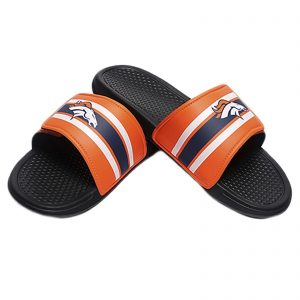 Denver Broncos NFL Men's Stripe Legacy Sport Slide Flip Flop,Sandal